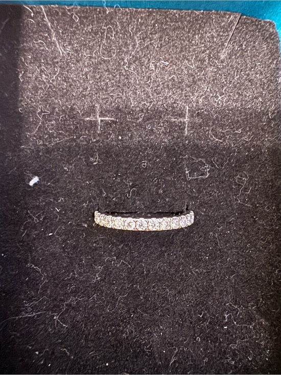 Jewelry - 2mm Moissanite S925 Silver Full Eternity Ring Band